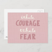 Inhale Courage Exhale Fear Briefkaart (Voorkant / Achterkant)