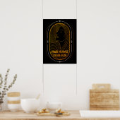 Inhale Courage Exhale Fear Motivational Quote  Poster (Keuken)