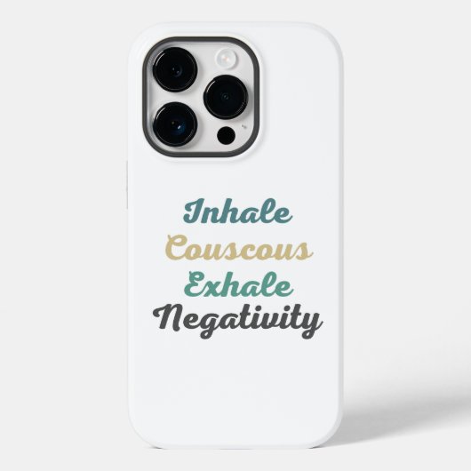 Inhale Couscous Exhale Negatitive Phone Case (Achterkant)