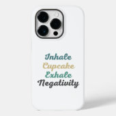 Inhale Cupcake Exhale Negatitive Phone Case (Achterkant)