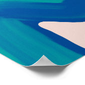 Inhale Exhale - Abstract bewegingsontwerp Poster (Hoek)