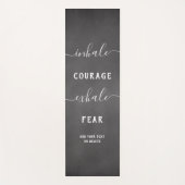 Inhale Exhale Black White Inspirational  Yogamat (Voorkant)