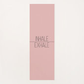 Inhale Exhale Blush Pink Yoga Mat (Voorkant)