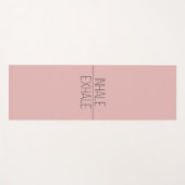 Inhale Exhale Blush Pink Yoga Mat (Voorkant (horizontaal))