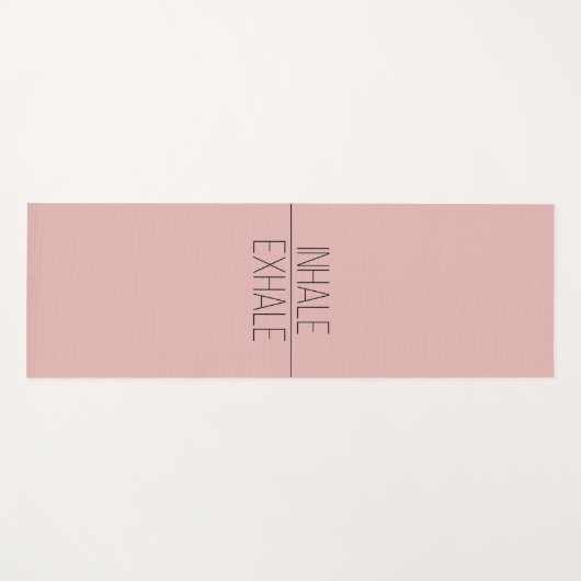 Inhale Exhale Blush Pink Yoga Mat (Voorkant (horizontaal))