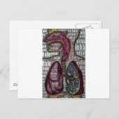 Inhale exhale briefkaart (Voorkant / Achterkant)