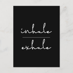 Inhale exhale briefkaart