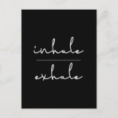 Inhale exhale briefkaart (Voorkant)