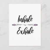 Inhale Exhale Briefkaart (Voorkant)