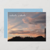 Inhale exhale briefkaart (Voorkant / Achterkant)