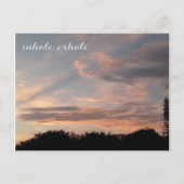 Inhale exhale briefkaart (Voorkant)