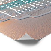 Inhale Exhale Caribbean Beach Paradise Poster (Hoek)