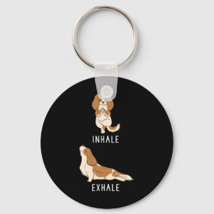 Inhale Exhale Cavalier King Charles Spaniel Grappi Sleutelhanger
