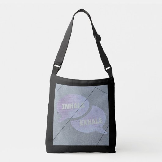 Inhale-Exhale Cross Body Canvas tas (Voorkant)