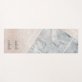 Inhale Exhale Elegant Space Marble Gold Sprinkle Yogamat (Voorkant (horizontaal))