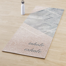 Inhale Exhale Elegant Space Marble Gold Sprinkle Yogamat