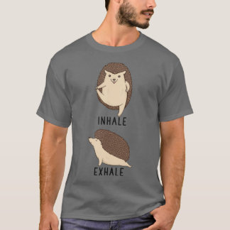 Inhale Exhale Hedgel Yoga T-shirt