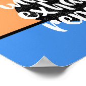 "Inhale exhale" herhaalde motivatie offerte Poster (Hoek)