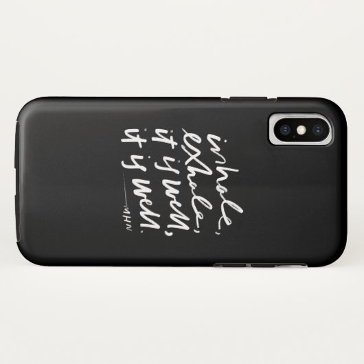 Inhale, Exhale, het is goed. Case-Mate iPhone Case (Achterkant (horizontaal))