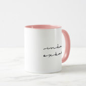 Inhale Exhale Inspirerend Quote Mok (Voorkant rechts)