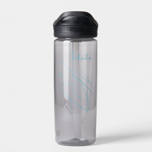 Inhale, Exhale – Mindful Hydration Bottle Waterfles (Achterkant)