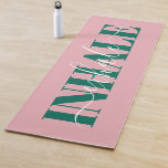 Inhale exhale modern roze groen citaat yogamat<br><div class="desc">Inhale exhale modern roze groen citaat</div>