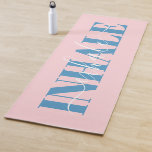 Inhale exhale modern zwart roze blauwe quote yogamat<br><div class="desc">Inhale exhale modern zwart roze blauwe quote</div>