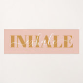 Inhale exhale modern zwart-roze oranje citaat yogamat (Voorkant (horizontaal))
