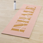 Inhale exhale modern zwart-roze oranje citaat yogamat<br><div class="desc">Inhale exhale modern zwart-roze oranje citaat</div>