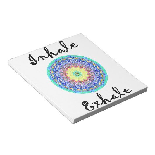 inhale exhale notitieblok (Schuin)