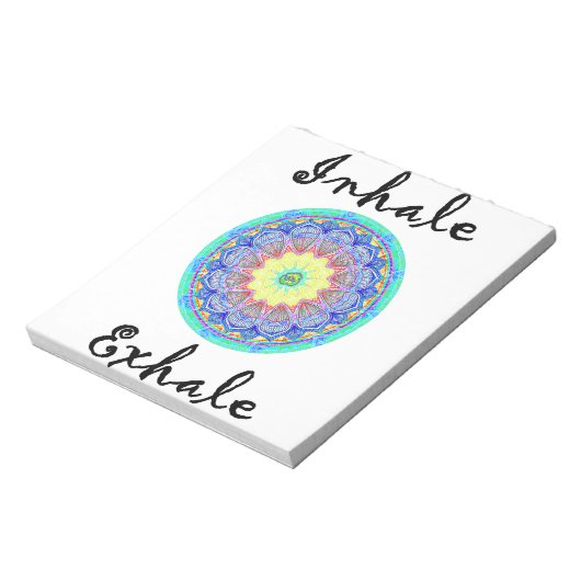 inhale exhale notitieblok (Linkerzijde)