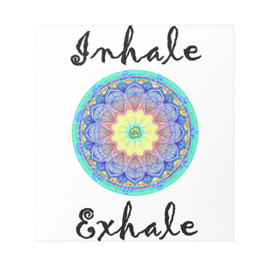 inhale exhale notitieblok (Voorkant)