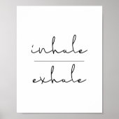 Inhale exhale poster (Voorkant)
