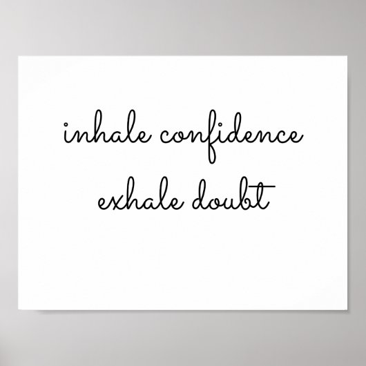 inhale exhale poster (Voorkant)