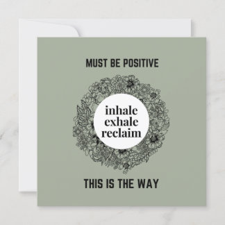 Inhale Exhale Reclaim | Moet een positief magneet