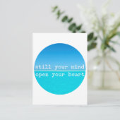 Inhale Exhale Relaxing Meditational Quote Briefkaart (Staand voorkant)
