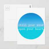 Inhale Exhale Relaxing Meditational Quote Briefkaart (Voorkant / Achterkant)