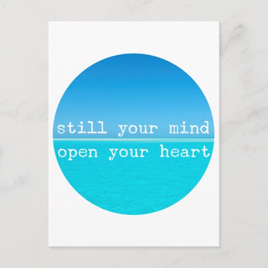 Inhale Exhale Relaxing Meditational Quote Briefkaart (Voorkant)