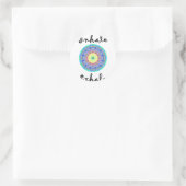 inhale exhale ronde sticker (Tas)