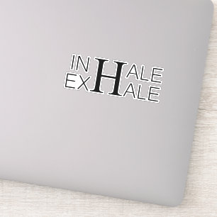 Inhale exhale sticker