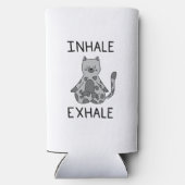 Inhale Exhale Yoga Cat Seltzer Blikjeskoeler (Achterkant)