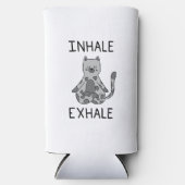 Inhale Exhale Yoga Cat Seltzer Blikjeskoeler (Voorkant)