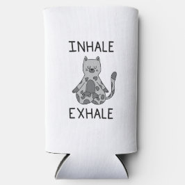 Inhale Exhale Yoga Cat Seltzer Blikjeskoeler