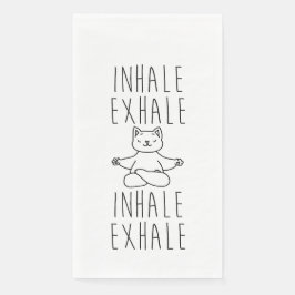 inhale Exhale yoga cat Servet