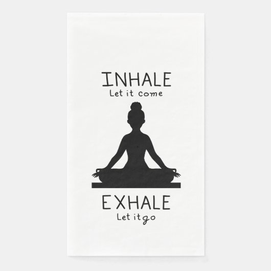 Inhale Exhale Yoga Servet (Voorkant)