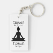 Inhale Exhale Yoga Sleutelhanger (achterkant)