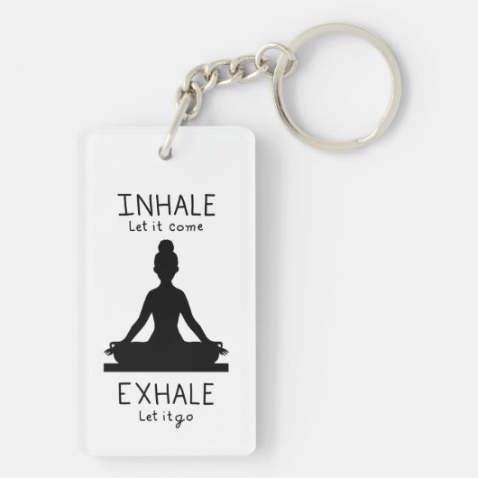 Inhale Exhale Yoga Sleutelhanger (achterkant)