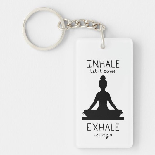 Inhale Exhale Yoga Sleutelhanger (Voorkant)