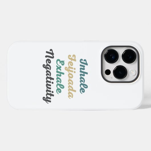 Inhale Feijoada Exhale Negatitive Phone Case (Achterkant (horizontaal))