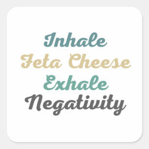 Inhale feta-kaas Sticker met hoge restwaarde